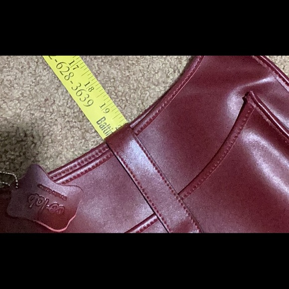 Colab NWOT Burgundy Leather shoulder Bag - see description - Picture 10 of 12